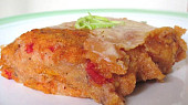 Zapečená polenta s tuňákem a rajčaty