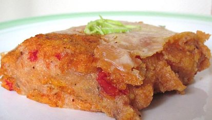 Zapečená polenta s tuňákem a rajčaty