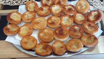 Bavorské vdolečky s tvarohovým krémem