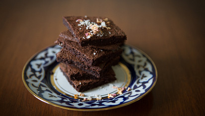 Bezlepkové brownies s kokosem