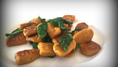 Bezlepkové dýňové gnocchi