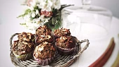 Bezlepkové makové muffiny s rebarborou