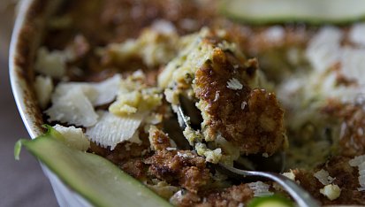 Bezlepkový cuketový gratin podle Julie Child