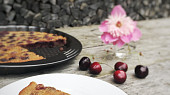 Bezlepkový třešňový clafoutis