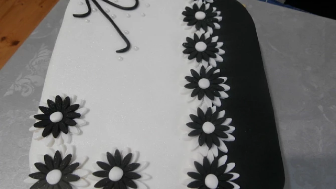 Black and white
