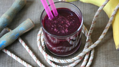 Borůvkové smoothie s chia semínky