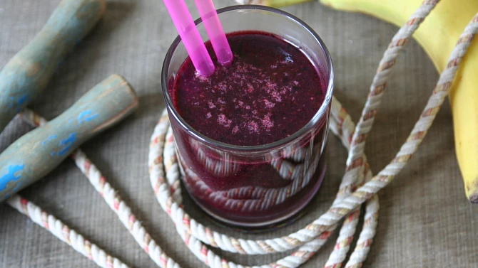 Borůvkové smoothie s chia semínky