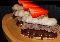 Čokoládové bílkové dortíčky