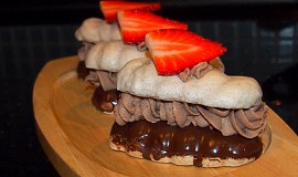 Čokoládové bílkové dortíčky