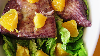Halibut ve voňavé citrusovo-vinné marinádě