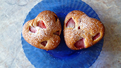 Jahodové muffiny