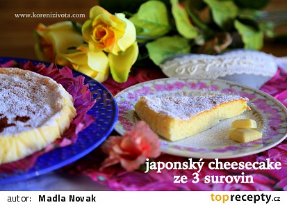Japonský cheesecake ze 3 surovin