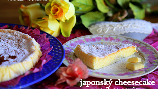 Japonský cheesecake ze 3 surovin