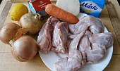 Králík s cibulovou omáčkou v pomalém hrnci, Část použitých surovin