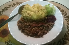 se šťouchanými bramborami