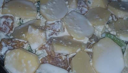 Kuřecí maso zapečené s nivou a smetanou