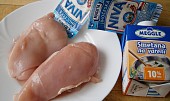 Kuřecí prsíčka s Nivou - za 10 min hotová večeře (Část použitých surovin)
