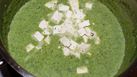 Mangoldová ( špenátová ) polévka s tofu