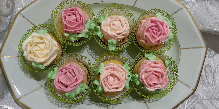 Muffiny s růží