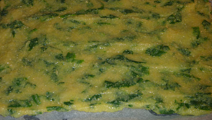 Opékaná polenta s medvědím česnekem
