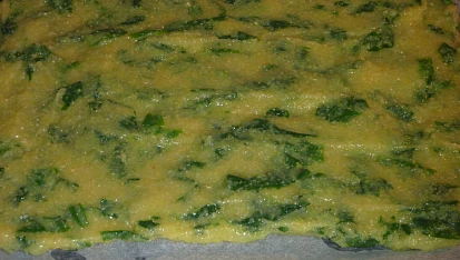 Opékaná polenta s medvědím česnekem