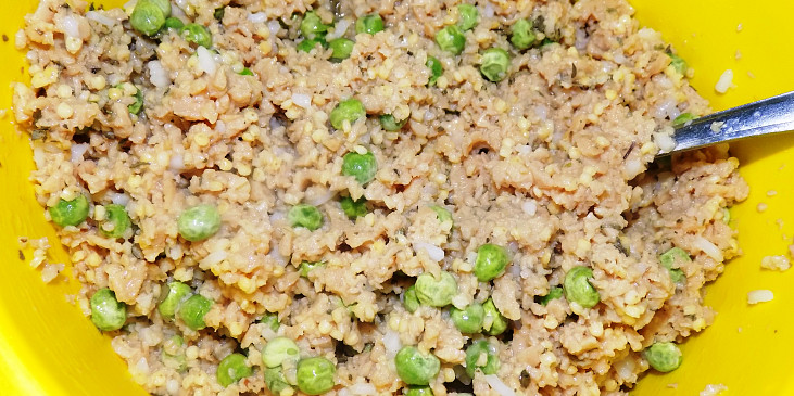 Pečená sekaná ze sójového granulátu