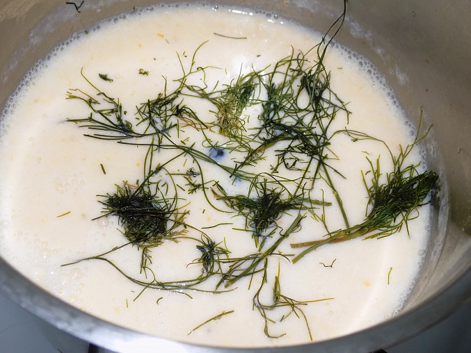Polévka s batáty (sladké brambory) á la "kyselačka"