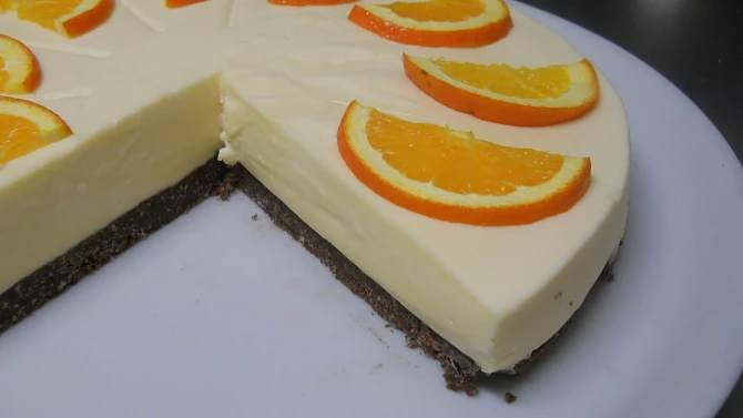 Pomerančový cheesecake