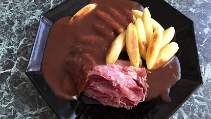 Povidlová omáčka s uzeným masem, Povidlová omáčka s uzeným masem