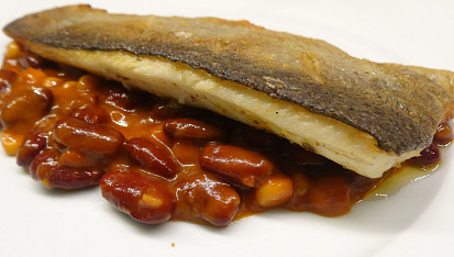 Pstruží filet na mexických fazolích, Pstruží filet na mexických fazolích
