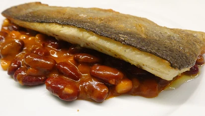 Pstruží filet na mexických fazolích, Pstruží filet na mexických fazolích
