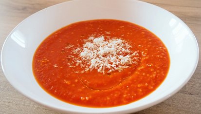 Rajčatová polévka - zimní s jáhlami