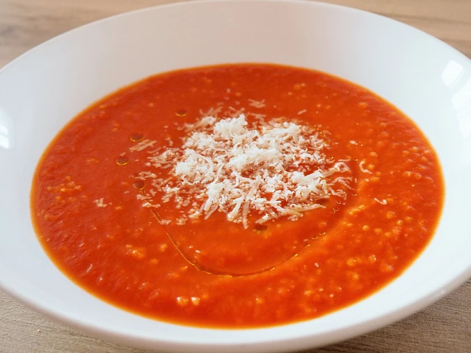 Rajčatová polévka - zimní s jáhlami