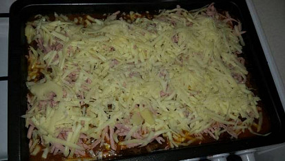 Řízky à la pizza, posledny krok a sup do rury