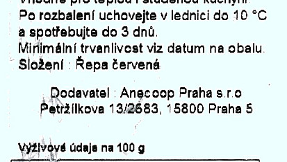 Salát z červené předvařené řepy