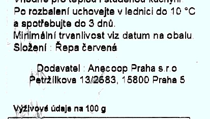 Salát z červené předvařené řepy