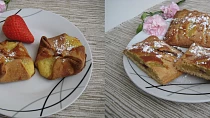 Šátečky s pudinkovou Amaretto náplní (mřížky)