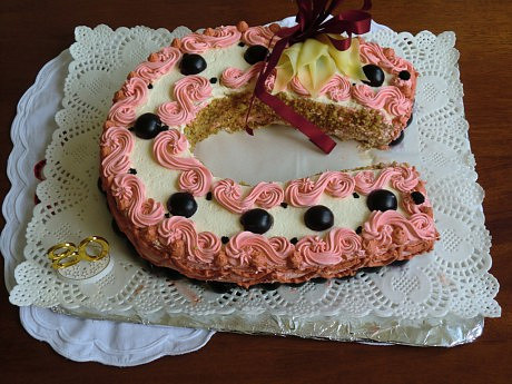 Slavnostní slaný dort (slaná podkova II.)