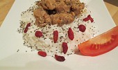 Sójové kostky na hořčici s rýží a chia semínky