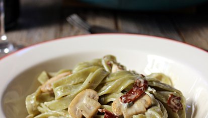 Špenátové tagliatelle po benátsku