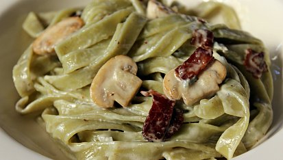 Špenátové tagliatelle po benátsku