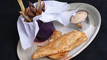 Vegan fish and chips