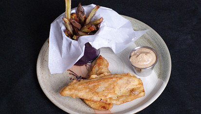 Vegan fish and chips