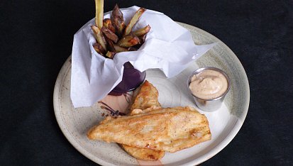 Vegan fish and chips