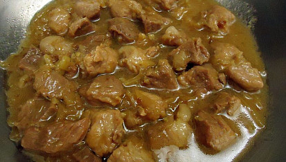 Vepřové kostky s čerstvým fenyklem