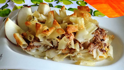 Zapékané makaróny s jablky