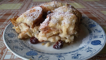 Žemlovka s cuketou a brusinkami