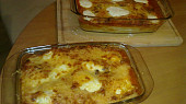 Enchiladas s kuřecím a vepřovým masem a žampióny
