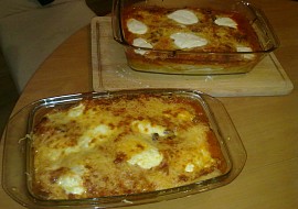 Enchiladas s kuřecím a vepřovým masem a žampióny