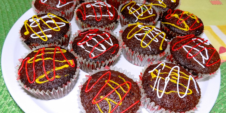 Kakaové muffiny s červenou řepou